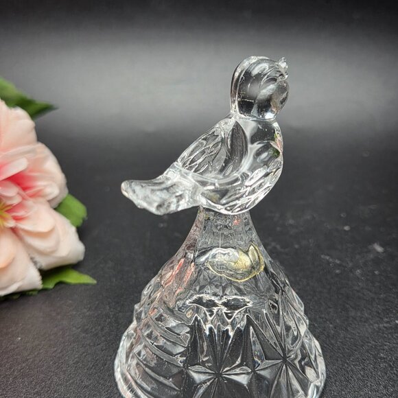 Vintage HOFBAUER Byrdes German Crystal Mini Taper Candle Holder Bird - Picture 5 of 12
